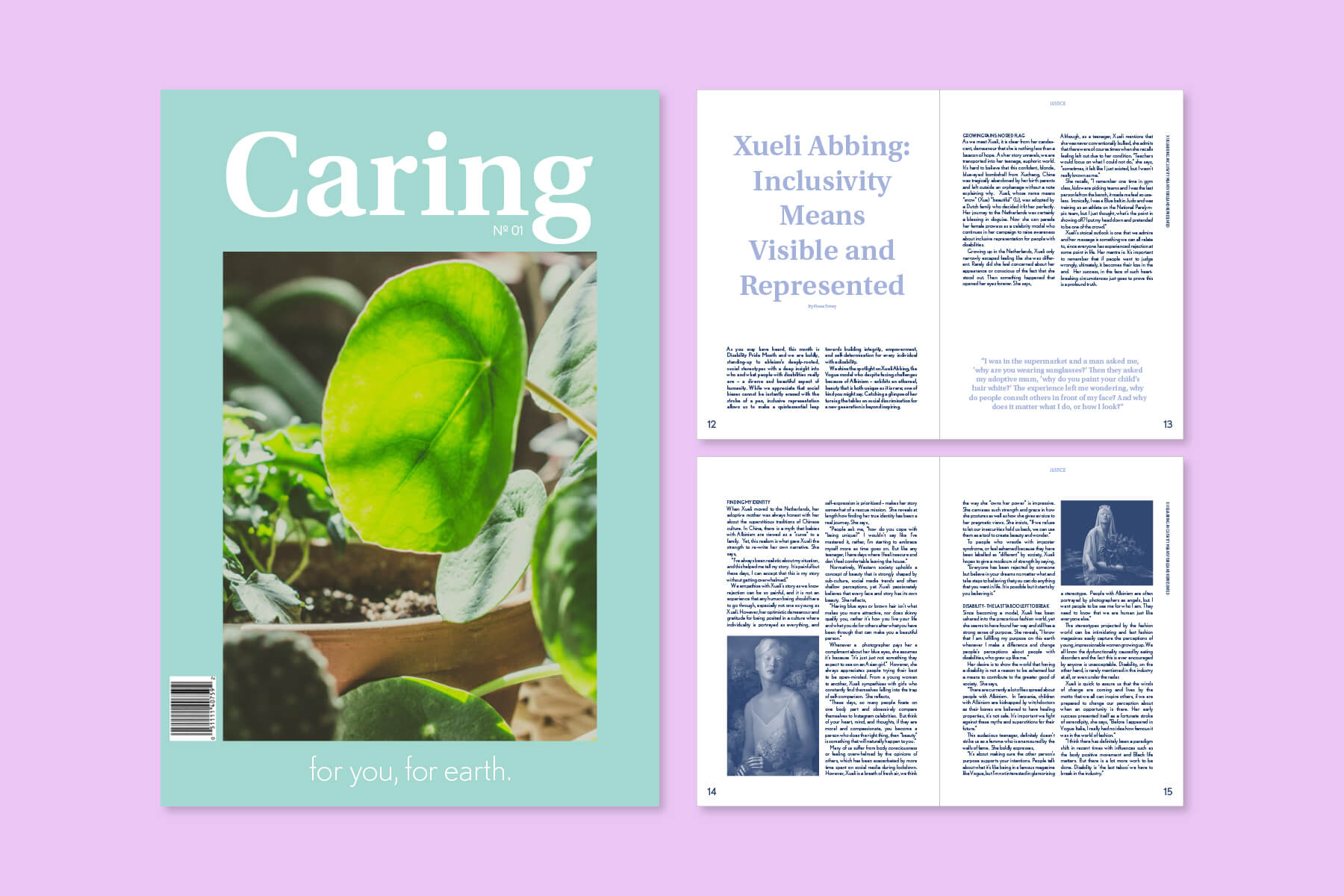 montagem de capa e spreads